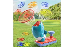 Outdoor Toys for Kids Ages 4-8&comma; Flying Disc Launcher Family Outside Games&comma; Outside Activities Toddler Chasing Toy Age 3-5 4-6&comma; Birthday Gifts for Kids Boys Girls 3 4 5 6 7 8 9 10 11 12 Year Old