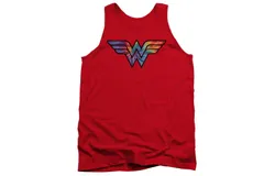 DC Comics Wonder Woman Wonder Woman Tie Dye Logo Adult Tank Top