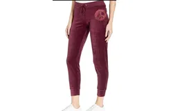 Juicy Couture Traditional Logo Track Velour Zuma Pants In Fig