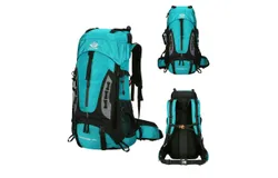 60L camping backpack men's travel bag mountaineering backpack large hiking storage bag outdoor mountaineering sports backpack（New）