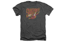 DC Comics Retro Marvel Adult Heather Tee &sol; T-Shirt