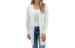 Grace & Lace Casual Day Cardigan In Ivory
