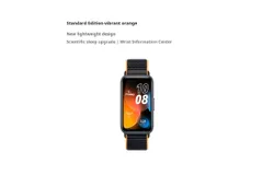 HUAWEI Watch Band 8 Smartwatch 1&period;47" AMOLED with Silicone Strap 14-Day Battery Life&comma; Heart Monitoring&comma; Waterproof –  Standard Edition  orange
