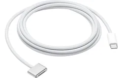 Apple - 6&period;6&apos; &lpar;2M&rpar; USB-C to MagSafe 3 Charging Cable for MacBook Pro - White