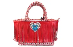 Rue Madam Paris Women&apos;s Kos M Tweed Bag In Red