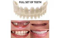 Good quality Smile Snap On False Teeth Upper Lower Dental Veneers Dentures Tooth Cover Setyj51-3