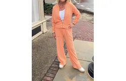 Bobi Terry Cloth Pant In Snapdragon