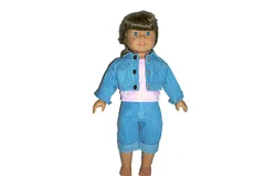 Dress Rite 18" Doll Clothing Denim Jacket&comma; Pink Top & Jeans