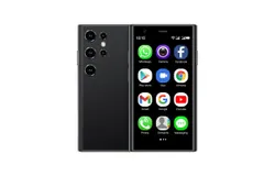 Mini Phone Unlocked Cellphone 3G Mini Smartphone Android 8&period;1 World Smallest Phone 3&period;0 Small Smartphone Dual Sim Cell Phones Touch Screen 2GB Ram 16GB ROM S23Pro Mobile Phone&lpar;Black&rpar;
