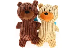 Plush Squeaky Teddy Bear Toy for Dogs&comma; Corduroy&comma; 11&period;8 inches&comma; Pack of 2