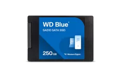 Western Digital WD Blue SA510 250GB SATA Internal Solid State Drive SSD - SATA III 6 Gb&sol;s&comma; up to 555 MB&sol;s - WDS250G3B0A