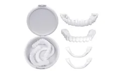 Barsinfi A Pair Upper & Lower Perfect Quality Denture Instant Smile Comfort Fit Flex Cosmetic Teeth Denture Teeth Top Cosmetic Veneer