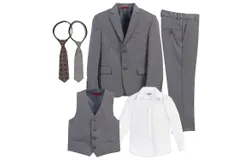 Gioberti Kids and Boys 6-Piece Suit Set Includes Shirt and Accessories