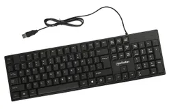 Manhattan Wired Computer Keyboard – Basic Black Keyboard