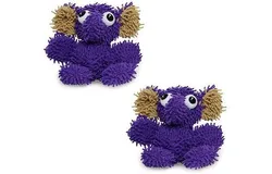 MIGHTYMicrofiber Ball Elephant&bsol;u2013 Made with Squeaker Balls and Minimal Stuffing&period; Strong & Tough&period; Interactive Play Dog Toy&period; Machine Washable & Floats&period; &lpar;Junior 2 Pack&rpar;