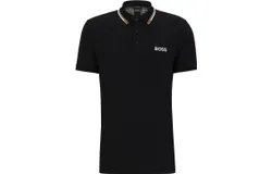 HUGO BOSS Men Paddy Pro Short Sleeve Black Soil Polo T-Shirt