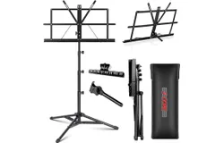 Music Stand For Sheet Music Portable Tripod Adjustable Folding Note Holder