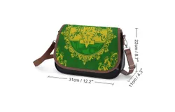 Chi Eta Phi Sorority Pattern Vintage Crossbody Bag for Women Medium Leather Hobo Bags Shoulder Bag Classic City Leather Satchels