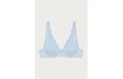Dora Larsen Lauren High Apex Underwire Bra In Baby Blue&sol;mint&sol;orchid