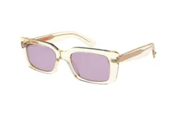 Garrett Leight Unisex Gl 3030 Sunglasses In Pure Glass &sol; Semi-Flat Plum
