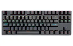 Wired Gaming Keyboard&comma; 87 Keys&comma; LED Backlight&comma; Silent Membrane Mechanical Keyboard for PC&comma; Desktop&comma; Computer&comma; Black
