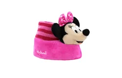 Disney Minnie Mouse Plush 3D Sock Top Slippers