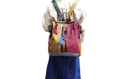 2 in 1 Women&apos;s Backpack Genuine Leather Backpack Shoulder Bag Zipper Backpack Shoulder Bag Casual Backpack - Multicolor