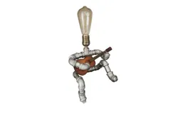 Industrial wind water light lamp students play guitar creative personalized table lamps
