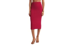 Z Supply Aveen Midi Skirt In Dragon Fruit
