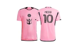 Mans Soccer Football Jersey Miami Messi &num;10 Home Soccer Jersey Pink