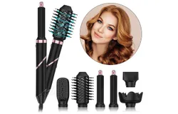6-in-1 curling iron&comma; high-speed hair dryer automatic hair suction hot air comb&comma; multi-function change head hair dryer straight curling iron hot air comb&comma; can do straight hair curly hair all kinds of modeling