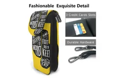 Motivational Decorative Picture Boxing Gloves Pu Leather Crossbody Phone Bag Card Slots Flip Phone Purse With Adjustable Strap 7&period;6x4&period;9inch