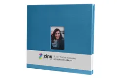 Zink Cloth Covered Scrapbook Album&comma; 8" x 8” Large Photo Album Scrapbook with Front Picture Window