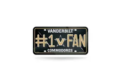 NCAA Vanderbilt Commodores License Plate