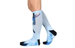 Sky High Pattern CoolMax Socks, Nature Collection for Men & Women Eco-Friendly Crew Socks