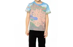 Chaser Boy&apos;s Dino Habitat Tee In Blue