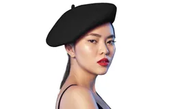 Skeleteen Women&apos;s French Style Beret Costume Accessory - Black
