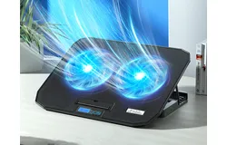 Core Ice Zun N106 notebook radiator Double fan Metal mesh computer base bracket game this cooling rack LCD button six speed control