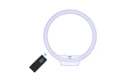 YONGNUO YN608 3200K~5500K Bi-Color Temperature Wireless Remote LED Ring Video Light Annular and Frameless Appearance Design Adjustable Brightness CRI≥95 with Adjustable Bracket Remote Controller for Portrait Live Video Selfie
