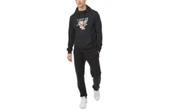 Tentree Cabin Crest Hoodie In Meteorite Black