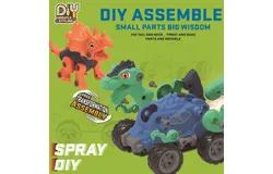 rc cars Remote control car Dinosaur toy car Light spray 2&period;4g electric toy car disassembly