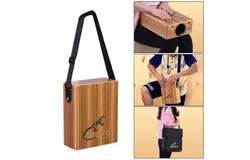 GECKO C-68Z Portable Traveling Cajon Box Drum Hand Drum Wood Percussion Instrument with Strap Carrying Bag