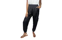 Kld&period; Signature Satin Cargo Joggers In Black