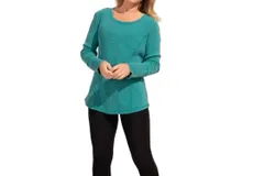 Escape By Habitat Waffle Knit Shaped Crew In Alpine
