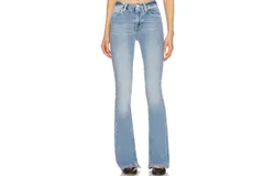 Frame Le Mini Boot Raw Slit Jean In Galeston