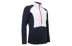 Abacus Sportswear Us Women’S Troon Warm And Windproof Hybrid Half-Zip Jacket In Mixed Navy