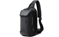 BANGE Anti theft Sling Backpack with Lock&comma;Black