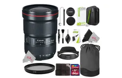 Canon EF 16-35mm f&sol;2&period;8L III USM Lens &plus; UV Filter &plus; 64GB Memory Card &plus; Holder &plus; Lens Cap Holer &plus; Professional Cleaning Kit