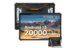 OUKITEL RT6 Rugged Android Tablet with Stand - 10&period;1 inches Tablets ，8GB&plus;256GB，Orange