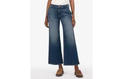 Kut From The Kloth Meg High Rise Wide Leg In Superb W&sol;dk Base Wash